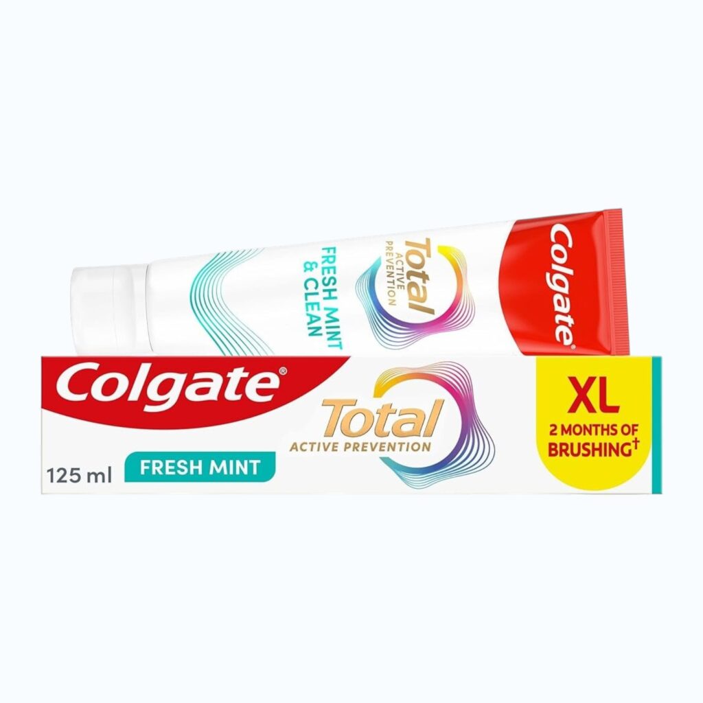 Colgate Total Active Prevention Fresh Mint Toothpaste 125 ml – Carton of 6