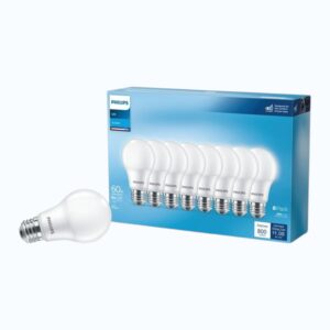 Philips LED Daylight Bulbs 60W Equivalent 800 Lumens – 8 Pack