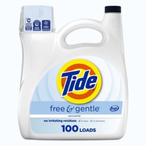Tide Free & Gentle Liquid Laundry Detergent – 100 Loads