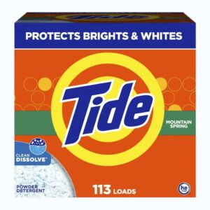 Tide Powder Detergent Mountain Spring – 113 Loads