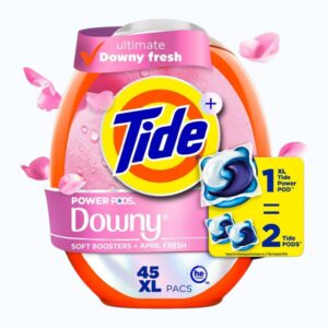 Tide Power Pods Downy April Fresh – 45 XL Packs
