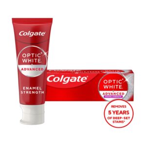Colgate Optic White Advanced Enamel Strength Toothpaste – Carton of 6