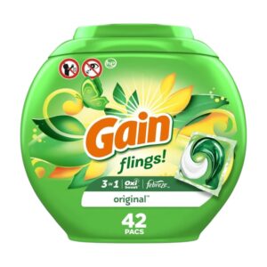 Gain Flings Original Laundry Detergent Pacs – 42 Pacs
