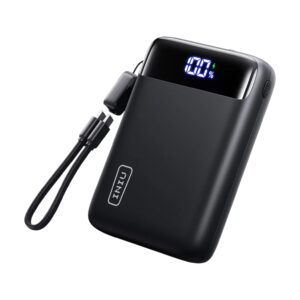 INIU 20,000 mAh Power Bank with Built-In Cable